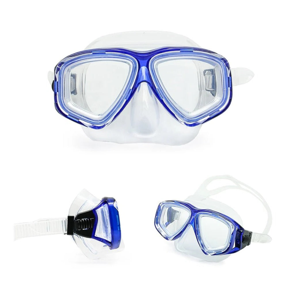 Máscara de buceo duradera con correa de goma flexible