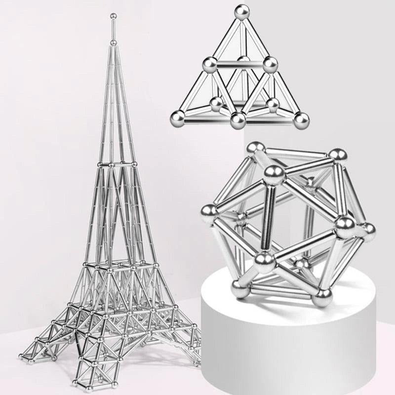 Divertido juego de construcción magnético y kit de varillas de fácil montaje
