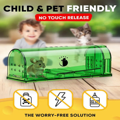 Trampas para ratones Easy Catch Humanas, paquete de 4