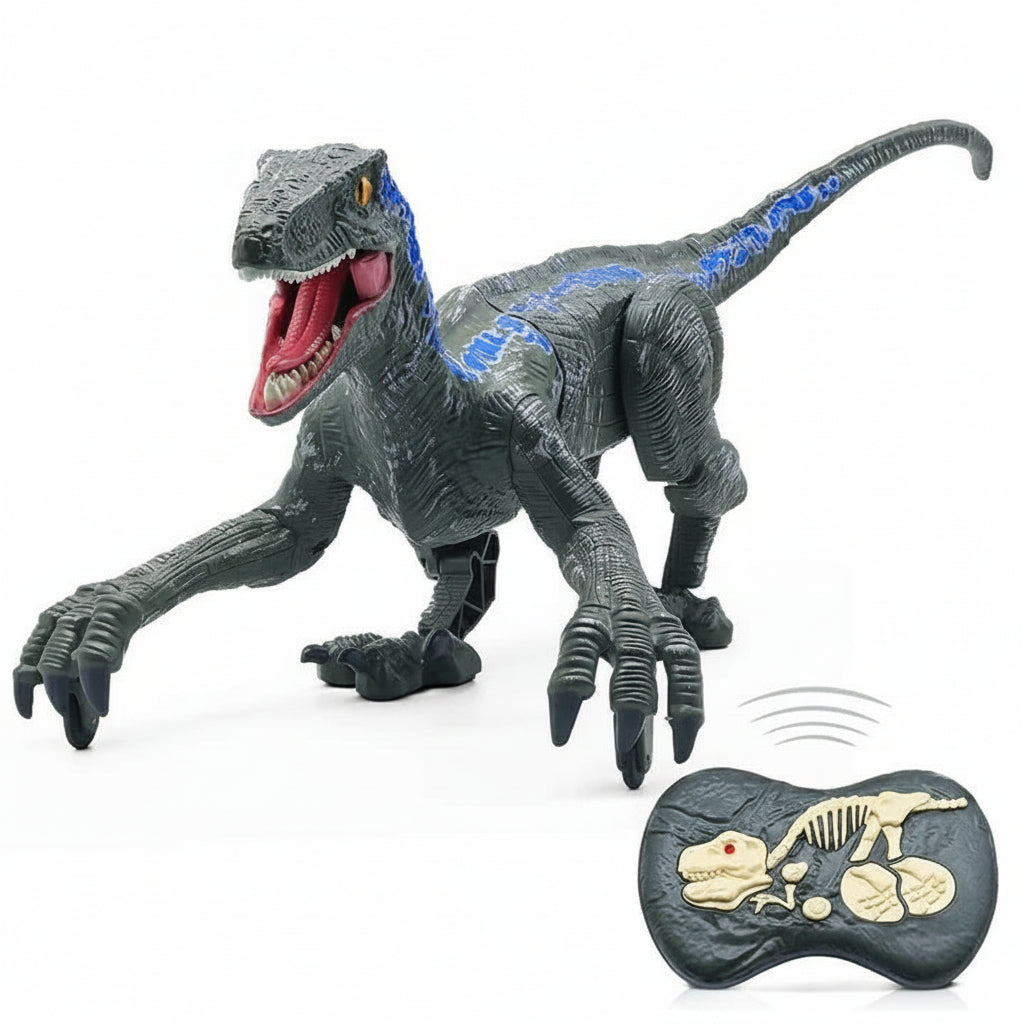 Dinosaurio de juguete con control remoto, sonido y movimiento