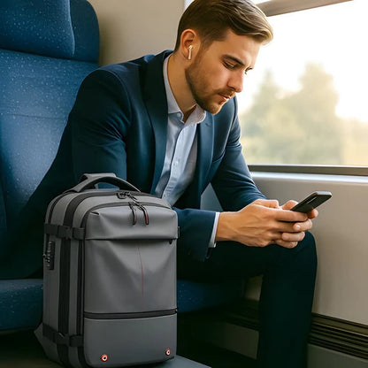 Mochila de senderismo compacta con interior organizado