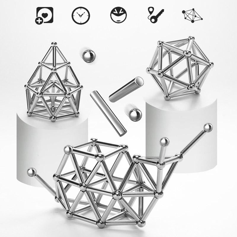 Divertido juego de construcción magnético y kit de varillas de fácil montaje