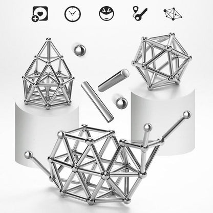 Divertido juego de construcción magnético y kit de varillas de fácil montaje