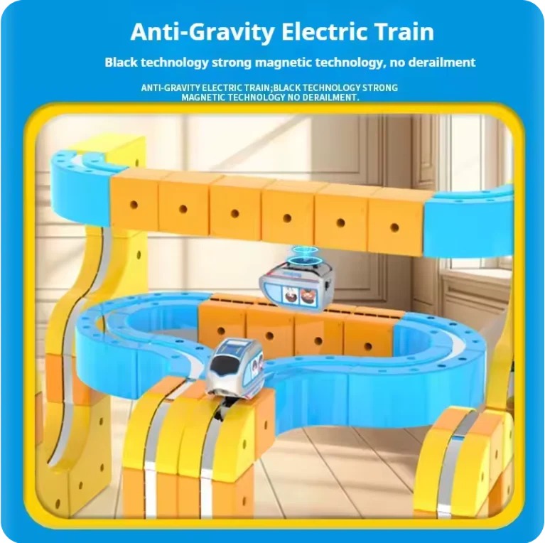 Kit de construcción de tren Maglev con control remoto para niños Fun Kids