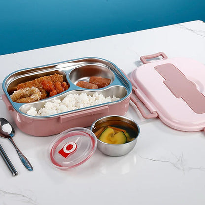 Fiambrera de acero inoxidable que mantiene los alimentos frescos