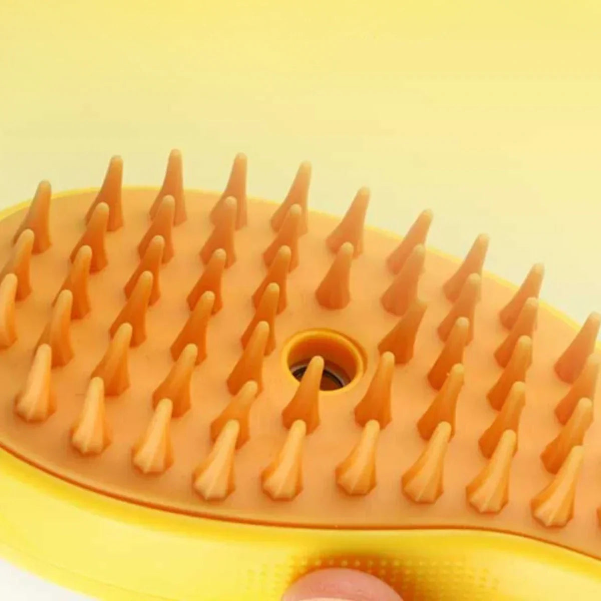Rechargeable Vapor Grooming Brush for Dogs & Cats with Massage Bristles - Cordless USB Pet Comb Reduces Shedding & Static for Long Haired