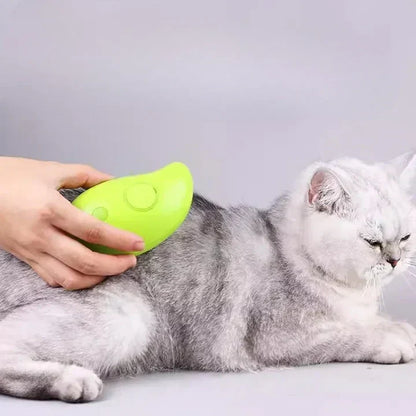 USB Rechargeable Cat & Dog Grooming Comb with Gentle Vapor Technology for Shedding & Detangling | Pet Brush for Cats Dogs Small Animals | An