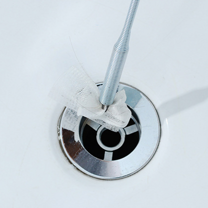 Flexible Drain Snake Tool with Hook for Clogged Pipes, Sinks, Tubs & Showers | Home Plumbing Unclogger