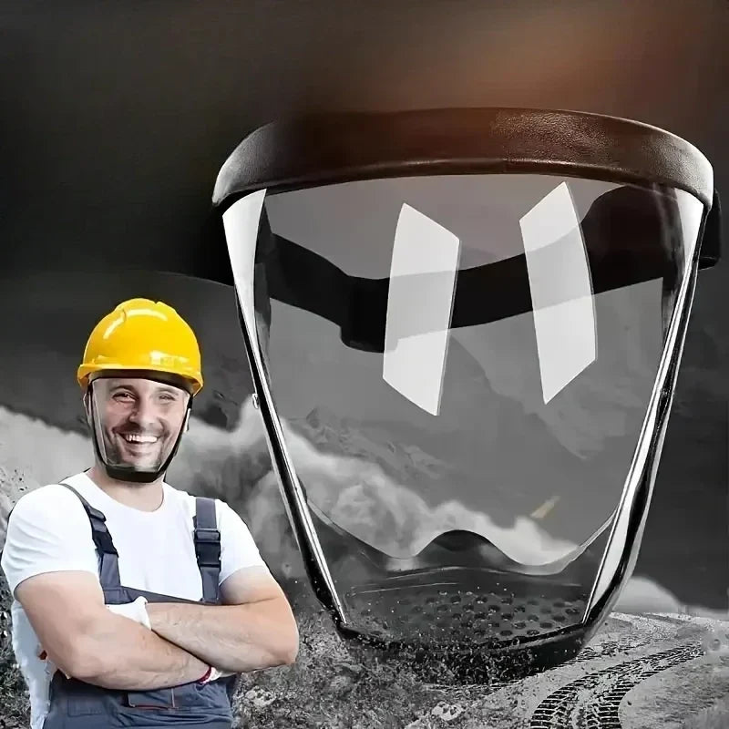 Protective Face Visor for Workshop Safety with Anti-Fog Lens, Lightweight Design for Woodworking, Metalworking, Yard Work & Home Projects