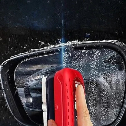 Windshield Cleaning Tool for Fog & Streak Removal – Hydrophobic Glass Coating Brush with Sponge Applicator for Car Windows & Mirrors