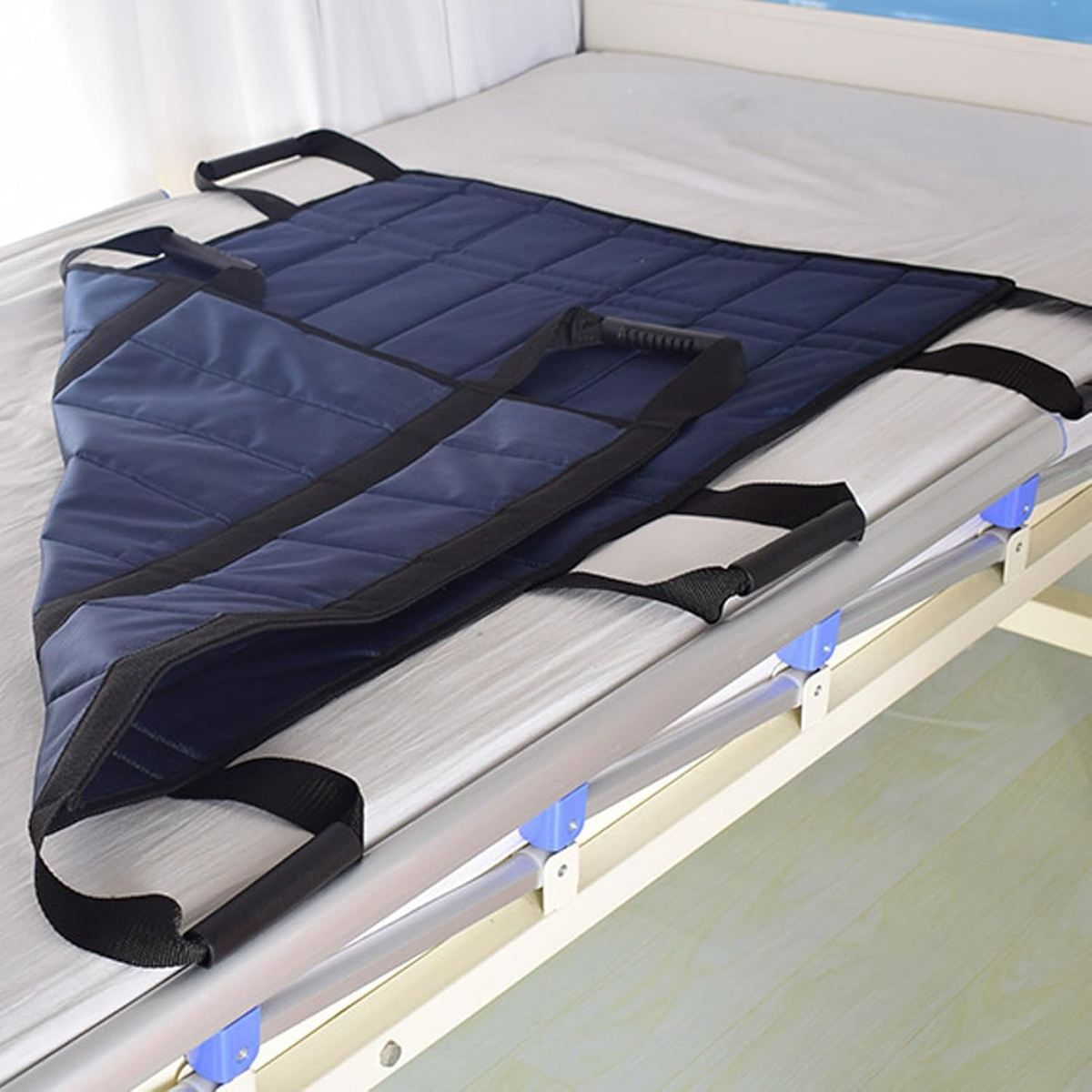 Cushioned Mobility Aid for Bedroom Repositioning & Caregiver Assistance with Secure Grip Handles | Senior Transfer Helper for In-Bed Movemen