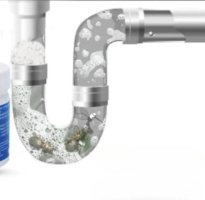 Fast-Acting Drain Cleaner for Kitchen & Bathroom Sinks, Dissolves Hair Grease Soap Scum Clogs, Heavy-Duty Foam Formula for Shower Tubs Pipes