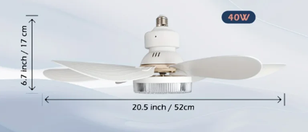 Flor Elegante | Ventilador de Techo Moderno con Control Remoto y Luces LED | Elegante Fandelier para la Decoración del Hogar