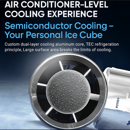 Ventilador con batería externa inteligente | Ventilador de mano a pilas con 100 velocidades | Dispositivo de refrigeración portátil para mayor comodidad en movimiento