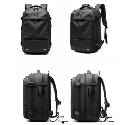 Space-Saving Vacuum Backpack with Built-In Compression System for Travel, Camping & Weekend Trips