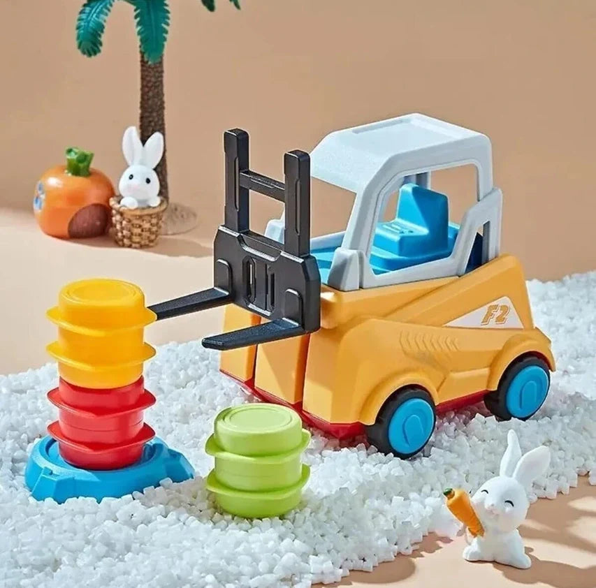 Wooden Balancing Crane Stacking Game for Kids, Tabletop Skill Building Toy with Lift & Stack Blocks, Educational Focus & Coordination Activi