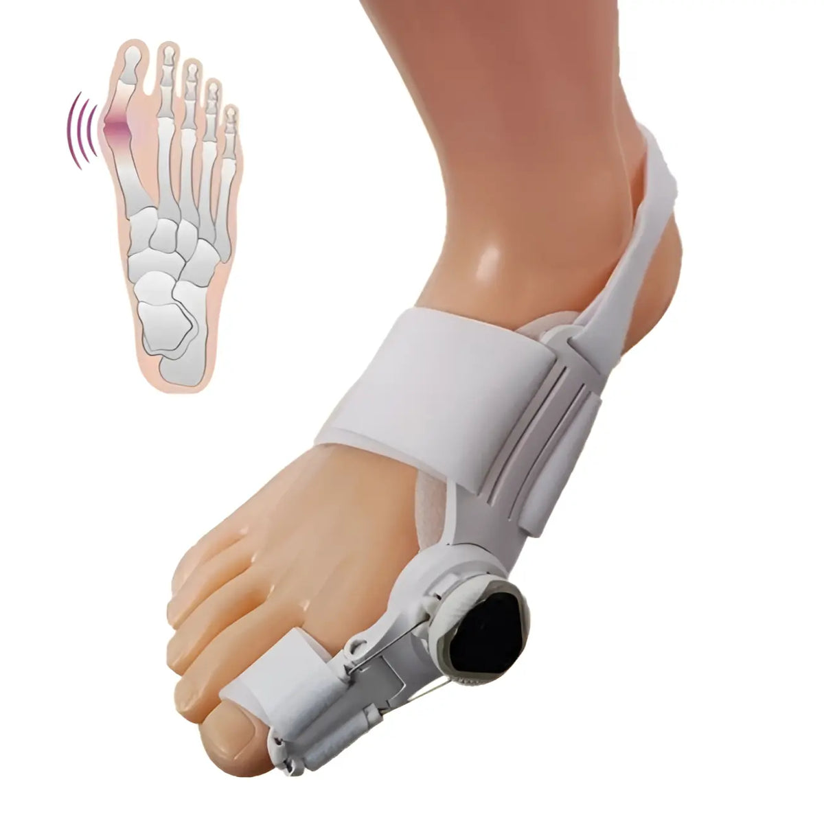 Adjustable Big Toe Splint for Bunion Relief & Alignment | Hinged Night Brace for Pain-Free Walking & Sleep Recovery