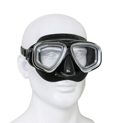 Máscara de buceo duradera con correa de goma flexible