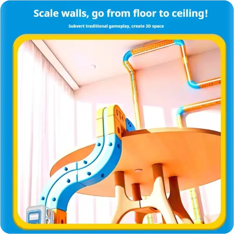 Kit de construcción de tren Maglev con control remoto para niños Fun Kids