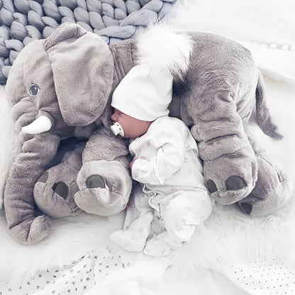 Almohada de cuello suave y achuchable con forma de elefante para niños