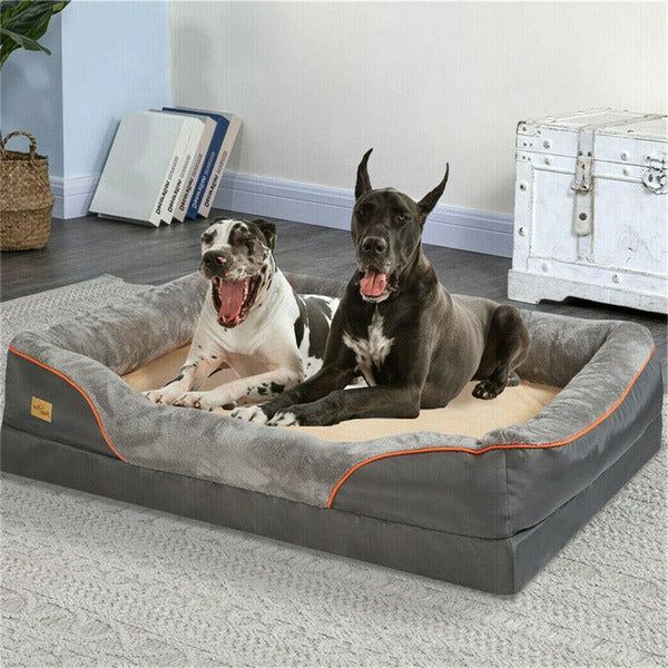 Cama ortopédica grande para perros con funda extraíble