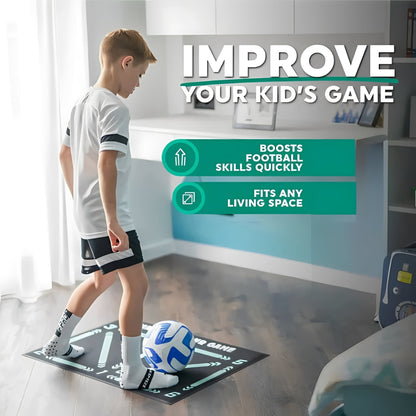 Tapete de práctica de fútbol profesional con videos de entrenamiento en línea