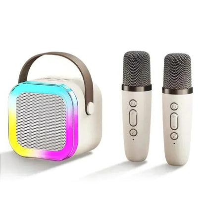 Sistema de karaoke portátil con Bluetooth y micrófono