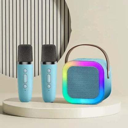 Sistema de karaoke portátil con Bluetooth y micrófono