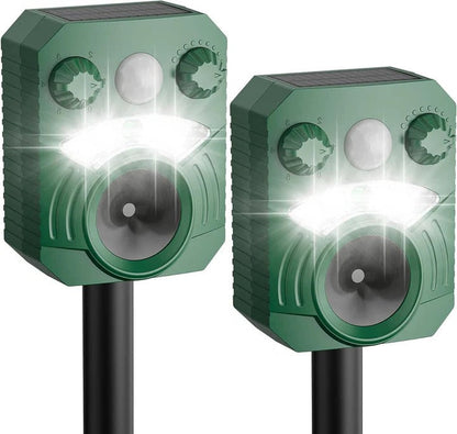 Ahuyentador de plagas eficaz para el jardín con 5 modos de sonido