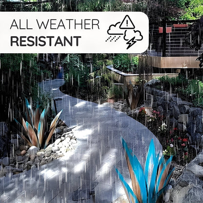 Decoración de jardín rústica de metal para suculentas para el hogar