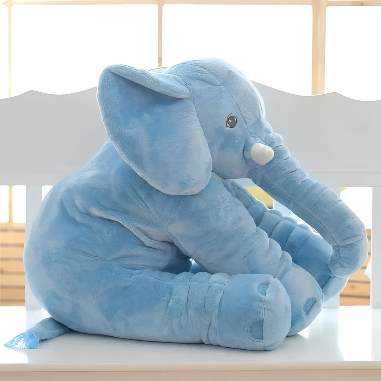 Almohada de cuello suave y achuchable con forma de elefante para niños
