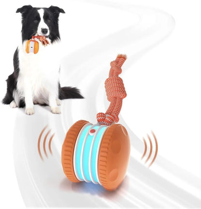 Interactive Dog Toy Ball with Rope, 2 Pack Set - Ortekor