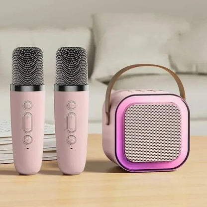 Sistema de karaoke portátil con Bluetooth y micrófono