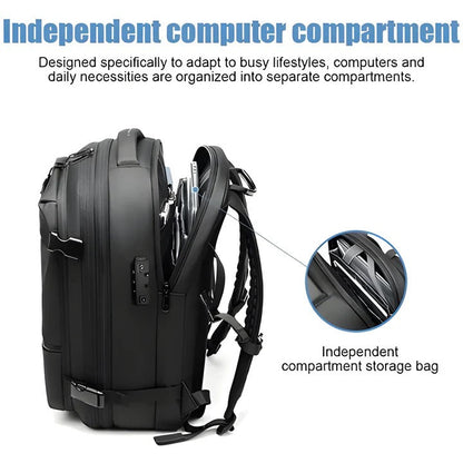 Mochila de senderismo compacta con interior organizado