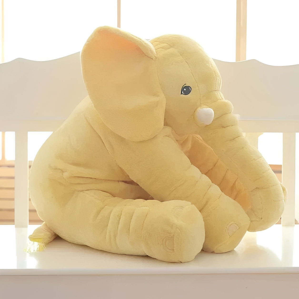Almohada de cuello suave y achuchable con forma de elefante para niños