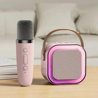 Sistema de karaoke portátil con Bluetooth y micrófono