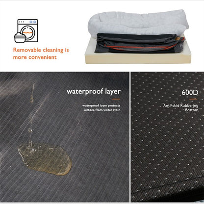 Cama ortopédica grande para perros con funda extraíble