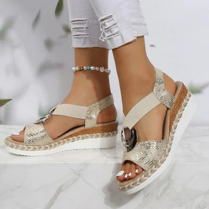 Sandalias cómodas para mujer con soporte para el arco y amortiguación