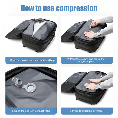 Mochila de senderismo compacta con interior organizado