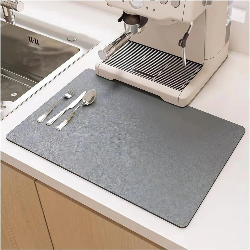 Alfombrilla Seca Impermeable para Encimera de Cocina