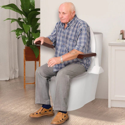Barra de apoyo resistente para baño con asas de soporte