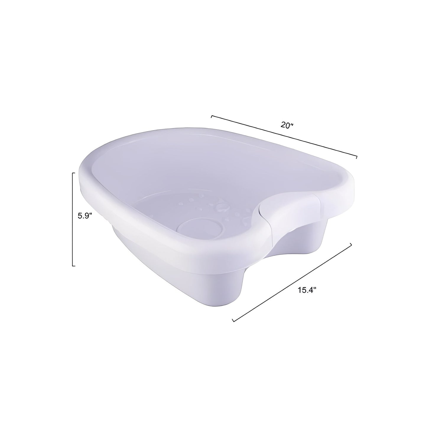 Bañera de hidromasaje relajante para pies