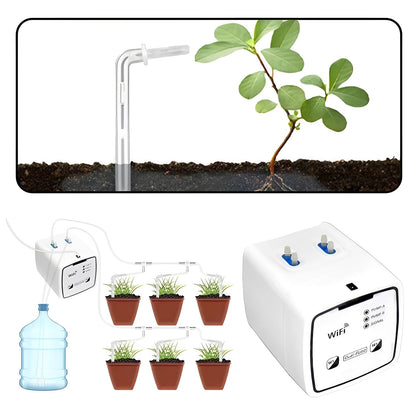 Kit de riego automático inteligente para jardín con 20 goteros