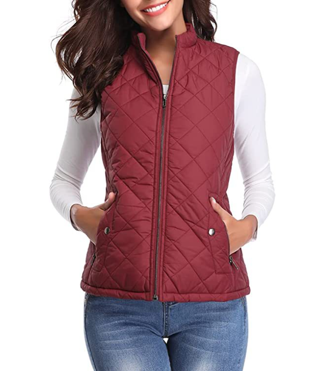 Lightweight Quilted Zip-Front Vest for Women – Casual Layering Piece for Spring & Fall