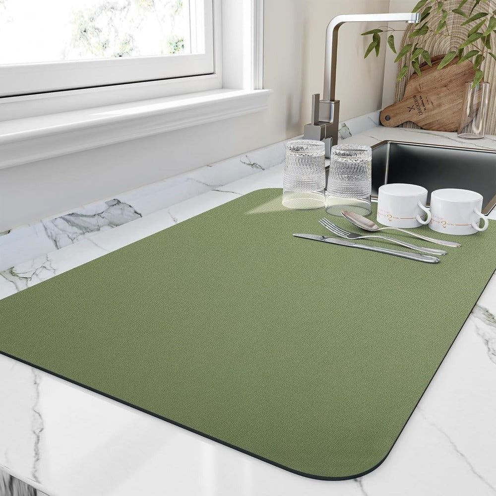 Alfombrilla Seca Impermeable para Encimera de Cocina