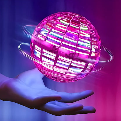 Trompo de juguete LED de colores con diseño de esfera luminosa