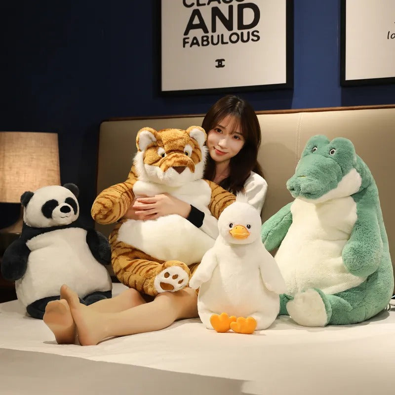 Peluches de panda y cocodrilo suaves y bonitos para regalo