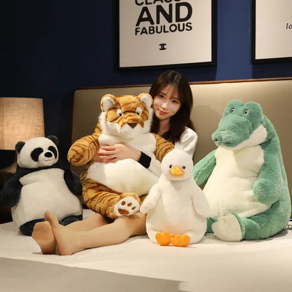 Peluches de panda y cocodrilo suaves y bonitos para regalo