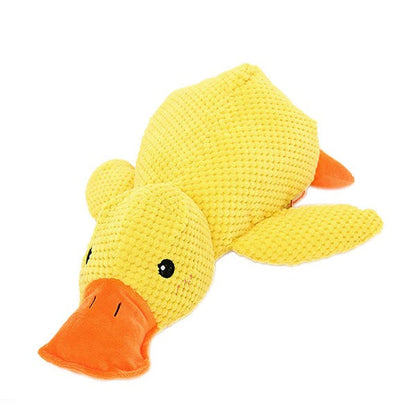 Adorable patito de peluche que grazna