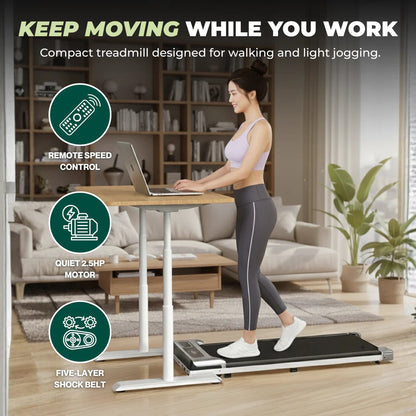 Cinta de correr compacta para debajo del escritorio con pantalla LED